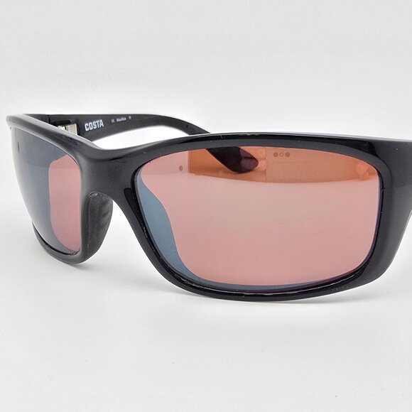 *SOLD* Costa Del Mar Jose JO 11 Black Frame 580G Polarized Silver Sunglasses - Picture 3 of 16